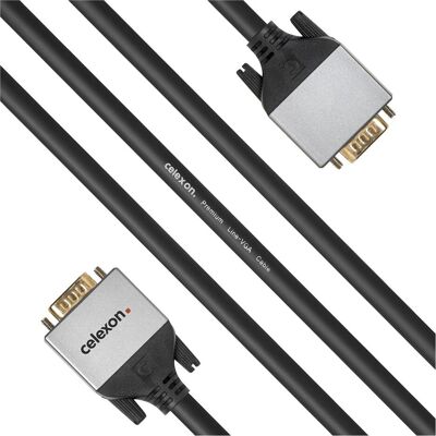 Celexon Câble VGA 1,5m - Professional Line (1.50 m), Câble vidéo, Noir Celexon Câble VGA 1,5m - Professional Line (1.50 m), Câble vidéo, Noir