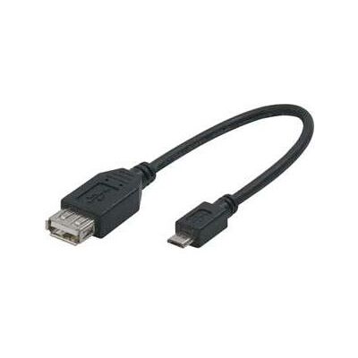 Logo Adapter USB USB kabel (2.0), microUSB (M) - USB A F, 0.2m, OTG, czarny () - KVU4101N0L (0.20 m, USB 2.0), Câble USB Logo Adapter USB USB kabel (2.0), microUSB (M) - USB A F, 0.2m, OTG, czarny () - KVU4101N0L (0.20 m, USB 2.0), Câble USB