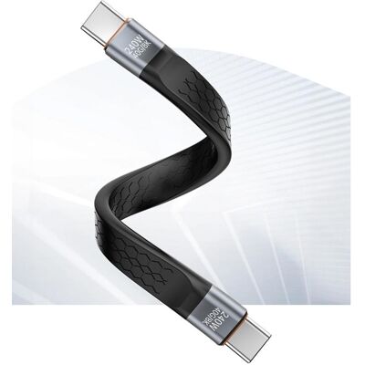 PowerGuard Honeycomb USB-C Keychain Kabel 240W PD 40Gbps 8K (0.12 m, USB 4, 240 W), Câble USB PowerGuard Honeycomb USB-C Keychain Kabel 240W PD 40Gbps 8K (0.12 m, USB 4, 240 W), Câble USB
