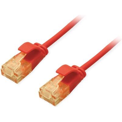 Equip Patchkabel Cat6A U/UTP Slim 0.50m rot LSZH Polybeutel (CAT6a, 0.50 m), Câble réseau Equip Patchkabel Cat6A U/UTP Slim 0.50m rot LSZH Polybeutel (CAT6a, 0.50 m), Câble réseau