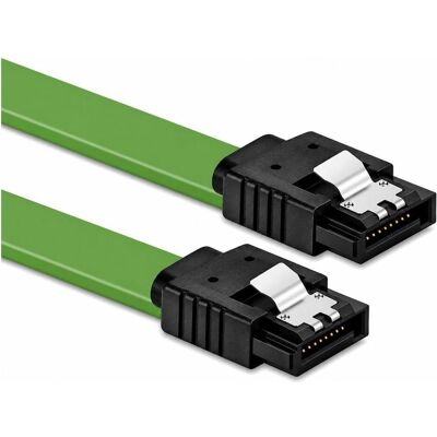 PowerGuard Câble de données Cyber Green SATA 3.0, 50 cm, 6 Gbps, droit, avec clip de verrouillage (50 cm, SATA III), Câble interne (PC) PowerGuard Câble de données Cyber Green SATA 3.0, 50 cm, 6 Gbps, droit, avec clip de verrouillage (50 cm, SATA III), Câble interne (PC)