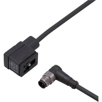 IFM Câble de connexion mâle/femelle M12 3p E70143 - câble - 0,3 m, Bouton + interrupteur, Noir IFM Câble de connexion mâle/femelle M12 3p E70143 - câble - 0,3 m, Bouton + interrupteur, Noir