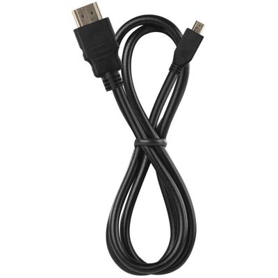 Emos Câble HDMI haute vitesse 2.0 A mâle - D mâle 1,5m (1.50 m), Câble vidéo, Noir Emos Câble HDMI haute vitesse 2.0 A mâle - D mâle 1,5m (1.50 m), Câble vidéo, Noir