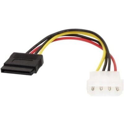 Valueline Napájecí cable Molex - SATA / Napájecí cable / 0,15 m (15 cm, SATA), Câble interne (PC) Valueline Napájecí cable Molex - SATA / Napájecí cable / 0,15 m (15 cm, SATA), Câble interne (PC)