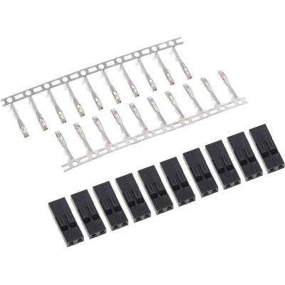 Phobya Connecteur 2Pin mâle avec 2 broches - 10 pcs Black, Câble + prise électronique, Noir Phobya Connecteur 2Pin mâle avec 2 broches - 10 pcs Black, Câble + prise électronique, Noir