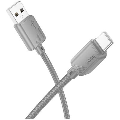 Hoco Cable cable USB A do Type C 3A X113 1 m gray (1 m, USB 3.2 Gen 1), Câble USB Hoco Cable cable USB A do Type C 3A X113 1 m gray (1 m, USB 3.2 Gen 1), Câble USB