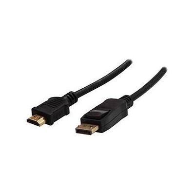 Logo Video-Kabel DisplayPort-Stecker - HDMI-Stecker, 1m, schwarz, Blister, EOL (1 m), Câble vidéo, Noir Logo Video-Kabel DisplayPort-Stecker - HDMI-Stecker, 1m, schwarz, Blister, EOL (1 m), Câble vidéo, Noir