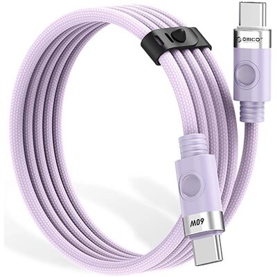 Orico Cable CDX 60W 3A Power Delivery USB-C - USB-C 1m Cable - Purple (1 m, USB 2.0, 60 W), Câble USB Orico Cable CDX 60W 3A Power Delivery USB-C - USB-C 1m Cable - Purple (1 m, USB 2.0, 60 W), Câble USB