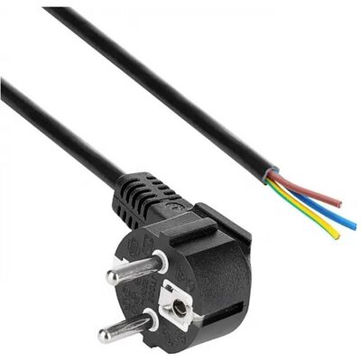 Akyga AK-OT-01S Strom Anschlusskabel (1x Schutzkontakt-Stecker - 1x offene Kabel (1.50 m), Câble d'alimentation, Noir Akyga AK-OT-01S Strom Anschlusskabel (1x Schutzkontakt-Stecker - 1x offene Kabel (1.50 m), Câble d'alimentation, Noir