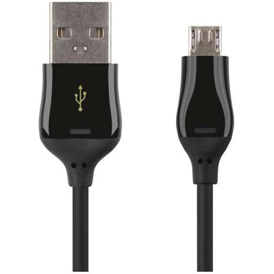 Emos Câble USB 2.0 A mâle - Micro B mâle 1m, noir, QC (1 m, USB 2.0, 10 W), Câble USB Emos Câble USB 2.0 A mâle - Micro B mâle 1m, noir, QC (1 m, USB 2.0, 10 W), Câble USB