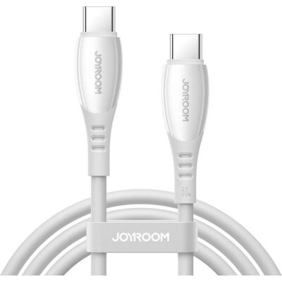 Joyroom S-A59 Vibrant Series 60W Fast Charging Data Cable (Type-C to Type-C) 1.2m - White (1.20 m, 60 W), Câble USB Joyroom S-A59 Vibrant Series 60W Fast Charging Data Cable (Type-C to Type-C) 1.2m - White (1.20 m, 60 W), Câble USB