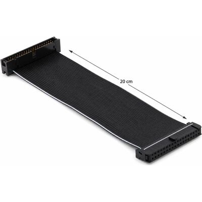 PowerGuard 40-Pin IDE IDC Male to Female Flat Ribbon Kabel Extension 20cm (20 cm), Câble interne (PC) PowerGuard 40-Pin IDE IDC Male to Female Flat Ribbon Kabel Extension 20cm (20 cm), Câble interne (PC)