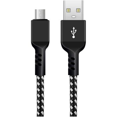 Maclean MCE473 - Câble micro-USB, supporte Fast Charge 2,4 A, transfert de données, 5 V/2,4 A, noir (1 m, USB 2.0), Câble USB Maclean MCE473 - Câble micro-USB, supporte Fast Charge 2,4 A, transfert de données, 5 V/2,4 A, noir (1 m, USB 2.0), Câble USB
