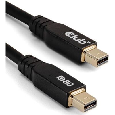 Club 3D Club3D câble Mini DP <> Mini DisplayPort DP80 1m p/p retail (1 m), Câble vidéo, Noir Club 3D Club3D câble Mini DP <> Mini DisplayPort DP80 1m p/p retail (1 m), Câble vidéo, Noir