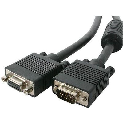 Sbox Extension VGA HD-15 M/F 2M VGA-MF2 (2 m), Câble vidéo, Noir Sbox Extension VGA HD-15 M/F 2M VGA-MF2 (2 m), Câble vidéo, Noir