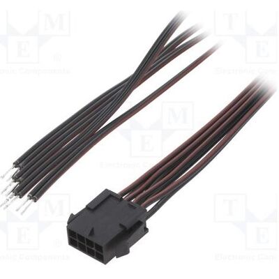 Espe Câble mâle PIN : 8, 0,6 m, 4 A. Isolation : PVC noir-rouge, type TLYp (0.60 m), Câble d'alimentation, Rouge, Noir Espe Câble mâle PIN : 8, 0,6 m, 4 A. Isolation : PVC noir-rouge, type TLYp (0.60 m), Câble d'alimentation, Rouge, Noir