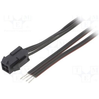 Espe Connecteur mâle : 4 broches, 0,2 m, 4 A. Isolation : PVC noir-rouge, type TLYp (0.20 m), Câble d'alimentation, Rouge, Noir Espe Connecteur mâle : 4 broches, 0,2 m, 4 A. Isolation : PVC noir-rouge, type TLYp (0.20 m), Câble d'alimentation, Rouge, Noir