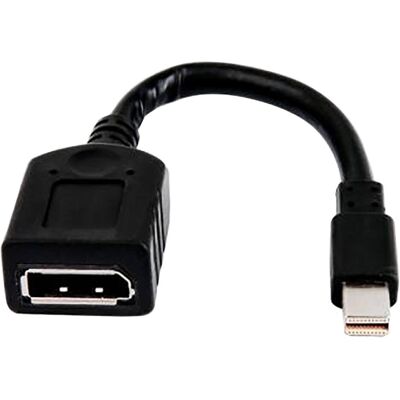 HP Cable Mini Dp Tp Dp Adapter (15.70 cm), Adaptateur données + vidéo, Noir HP Cable Mini Dp Tp Dp Adapter (15.70 cm), Adaptateur données + vidéo, Noir