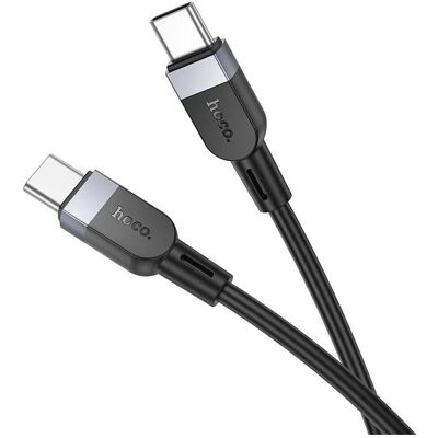 Hoco Cable X109 Energy 60W silicone charging data cable C to C(L=1M) Black (1 m, 60 W), Câble USB Hoco Cable X109 Energy 60W silicone charging data cable C to C(L=1M) Black (1 m, 60 W), Câble USB