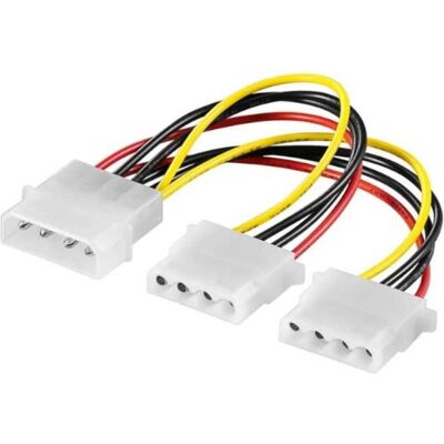 PowerGuard 4-Pin Molex auf 2x Molex Y Kabel 15 cm (15 cm, 4 broches Molex), Câble interne (PC) PowerGuard 4-Pin Molex auf 2x Molex Y Kabel 15 cm (15 cm, 4 broches Molex), Câble interne (PC)
