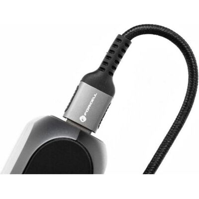Forcell Cable F-ENERGY C257 cable USB A to Lightning 2,4A 12W Cafule 3 m czarny (3 m, 12 W), Câble USB Forcell Cable F-ENERGY C257 cable USB A to Lightning 2,4A 12W Cafule 3 m czarny (3 m, 12 W), Câble USB