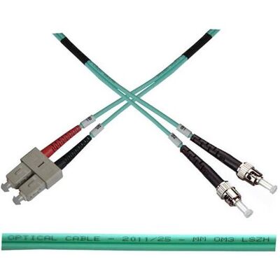 OEM Câble patch Optický duplex SC-ST 50/125 MM OM3 (1 m), Câble réseau OEM Câble patch Optický duplex SC-ST 50/125 MM OM3 (1 m), Câble réseau