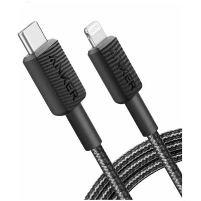 Câble Lightning Anker A81B5G11 - 0,9m, Noir - Type de Produit Câble Lightning Anker A81B5G11 - 0,9m, Noir - Type de Produit