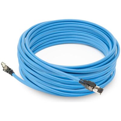 ACT Blue 60 meters S/FTP CAT6A B2ca PoE++ 100W solid prefab installation cable, RJ45 male û male (CAT6a, 60 m), Câble réseau ACT Blue 60 meters S/FTP CAT6A B2ca PoE++ 100W solid prefab installation cable, RJ45 male û male (CAT6a, 60 m), Câble réseau