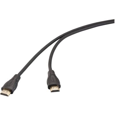 SpeaKa Professional Câble de connexion HDMI HDMI-A mâle, HDMI-A mâle 1.00 m Sc (1 m), Câble vidéo, Noir SpeaKa Professional Câble de connexion HDMI HDMI-A mâle, HDMI-A mâle 1.00 m Sc (1 m), Câble vidéo, Noir