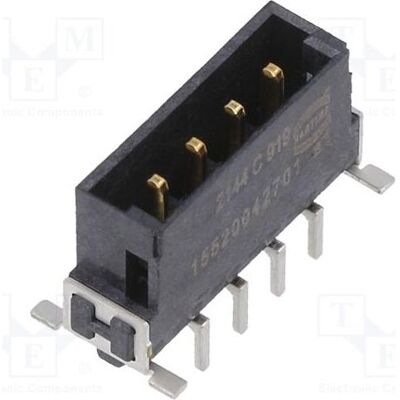 Harting Connecteur : prise mâle pour connexion carte à carte (PCB à PCB) broches : 4 har-flex Power THT, Câble + prise électronique Harting Connecteur : prise mâle pour connexion carte à carte (PCB à PCB) broches : 4 har-flex Power THT, Câble + prise électronique