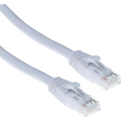 ACT Câble patch U/UTP CAT6A blanc de 3,00 mètres, sans fil, avec connecteurs RJ45 (U/UTP, CAT6a, 3 m), Câble réseau ACT Câble patch U/UTP CAT6A blanc de 3,00 mètres, sans fil, avec connecteurs RJ45 (U/UTP, CAT6a, 3 m), Câble réseau