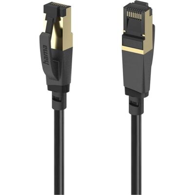 Hama Câble réseau, CAT-8, 40 Gbit/s, blindé S/FTP, 0,5 m (S/FTP, 0.50 m), Câble réseau Hama Câble réseau, CAT-8, 40 Gbit/s, blindé S/FTP, 0,5 m (S/FTP, 0.50 m), Câble réseau