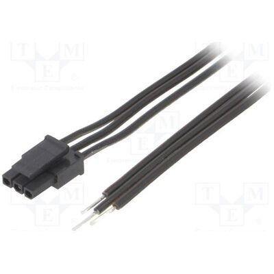 Espe Connecteur femelle : 3 broches, 0,2 m, 4 A. Isolation : PVC noir-rouge, type TLYp (0.20 m), Câble d'alimentation, Rouge, Noir Espe Connecteur femelle : 3 broches, 0,2 m, 4 A. Isolation : PVC noir-rouge, type TLYp (0.20 m), Câble d'alimentation, Rouge, Noir
