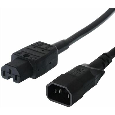 Bachmann câble d'alimentation prise pour appareil froid IEC320 C14 - prise pour appareil chaud IEC320 C15 (1.50 m), Câble d'alimentation, Noir Bachmann câble d'alimentation prise pour appareil froid IEC320 C14 - prise pour appareil chaud IEC320 C15 (1.50 m), Câble d'alimentation, Noir