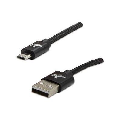Logo Câble USB USB-A - microUSB 1 m Czarny (1 m, USB 2.0), Câble USB Logo Câble USB USB-A - microUSB 1 m Czarny (1 m, USB 2.0), Câble USB