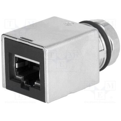 Harting Adaptateur M12 femelle à codage X, prise RJ45 à codage X – ProfiNET, broche n° 8 (RJ45), Adaptateur réseau Harting Adaptateur M12 femelle à codage X, prise RJ45 à codage X – ProfiNET, broche n° 8 (RJ45), Adaptateur réseau