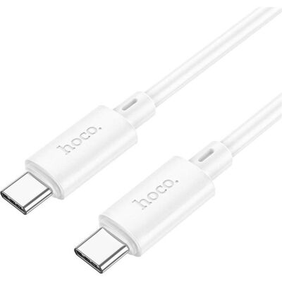 Hoco Cable cable Type C to Type C PD 3A 60W X88 1 m white (1 m, 60 W), Câble USB Hoco Cable cable Type C to Type C PD 3A 60W X88 1 m white (1 m, 60 W), Câble USB
