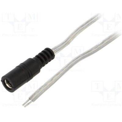 BQ Cable Câble : 2 x 0,5 mm², prise DC 5,5/2,5, droite, transparente (2 m), Câble d'alimentation, Noir, Transparent BQ Cable Câble : 2 x 0,5 mm², prise DC 5,5/2,5, droite, transparente (2 m), Câble d'alimentation, Noir, Transparent