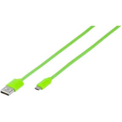Vivanco Câble USB 2.0 USB-A mâle, USB-Micro-B mâle 1.00 m vert rond 35 (1 m, USB 2.0), Câble USB Vivanco Câble USB 2.0 USB-A mâle, USB-Micro-B mâle 1.00 m vert rond 35 (1 m, USB 2.0), Câble USB