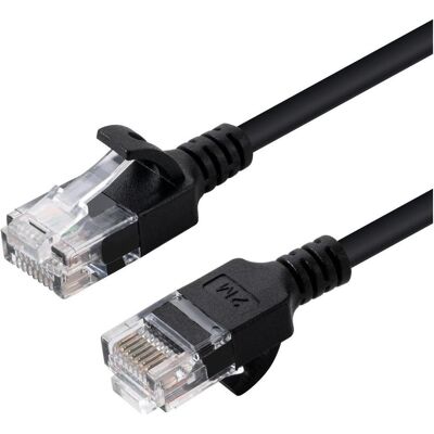 MicroConnect U/UTP CAT6 0.3M Noir Slim (0.30 m), Câble réseau MicroConnect U/UTP CAT6 0.3M Noir Slim (0.30 m), Câble réseau
