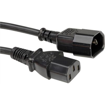 Câble d'extension d'alimentation Bachmann - IEC 60320 C14 à C13 - 50cm - Noir Câble d'extension d'alimentation Bachmann - IEC 60320 C14 à C13 - 50cm - Noir