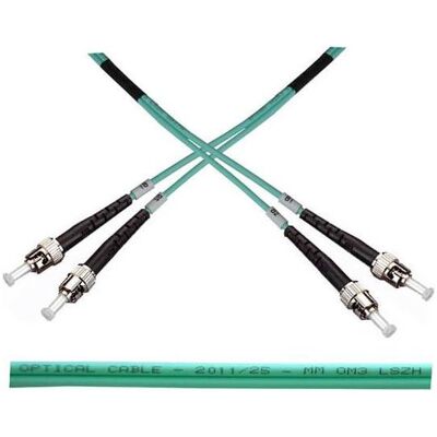 OEM Optical patch cable duplex ST-ST 50/125 MM 2m OM3 (2 m), Câble réseau OEM Optical patch cable duplex ST-ST 50/125 MM 2m OM3 (2 m), Câble réseau