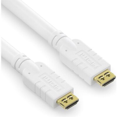 Purelink HDMI (Typ A) — HDMI (Typ A) (10 m), Câble vidéo, Blanc Purelink HDMI (Typ A) — HDMI (Typ A) (10 m), Câble vidéo, Blanc