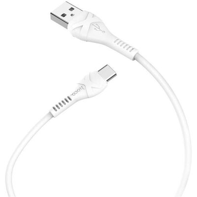 Hoco Cable cable USB A to Type C X37 1 m white (1 m, USB 2.0, 18 W), Câble USB Hoco Cable cable USB A to Type C X37 1 m white (1 m, USB 2.0, 18 W), Câble USB