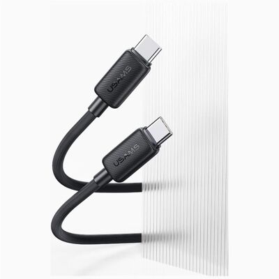 Usams Cable KY Series US-SJ696 60W USB-C to USB-C 2m white (2 m, 60 W), Câble USB Usams Cable KY Series US-SJ696 60W USB-C to USB-C 2m white (2 m, 60 W), Câble USB
