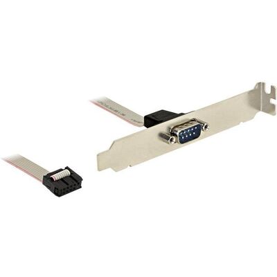 Delock Seriel 1 ports série RS-232 Bracket (0.25 m), Câble d'interface Delock Seriel 1 ports série RS-232 Bracket (0.25 m), Câble d'interface