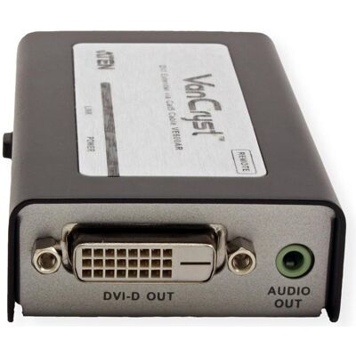 Aten VE600A Extender DVI+Audio,Cat5e,60m, Commutateur KVM, Noir Aten VE600A Extender DVI+Audio,Cat5e,60m, Commutateur KVM, Noir