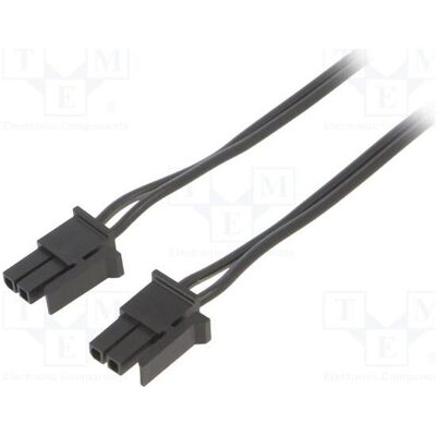 Espe Connecteur femelle : 2 broches, 0,8 m, 4 A. Isolation : PVC noir-rouge, type TLYp (0.80 m), Câble d'alimentation, Rouge, Noir Espe Connecteur femelle : 2 broches, 0,8 m, 4 A. Isolation : PVC noir-rouge, type TLYp (0.80 m), Câble d'alimentation, Rouge, Noir