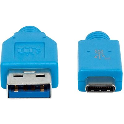 Manhattan Câble USB-C 3.1 Gen2, certifié USB-IF (1 m, USB 3.2 Gen 2x2), Câble USB Manhattan Câble USB-C 3.1 Gen2, certifié USB-IF (1 m, USB 3.2 Gen 2x2), Câble USB