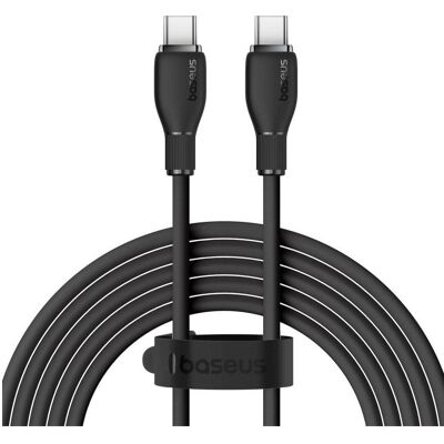 Baseus USB-C to USB-C Pudding, 100W, 5A, 1.2m, noir (1.20 m, 100 W), Câble USB Baseus USB-C to USB-C Pudding, 100W, 5A, 1.2m, noir (1.20 m, 100 W), Câble USB